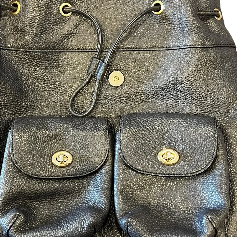 COACH Midnight  Pebbled Leather Billie‎ Backpack